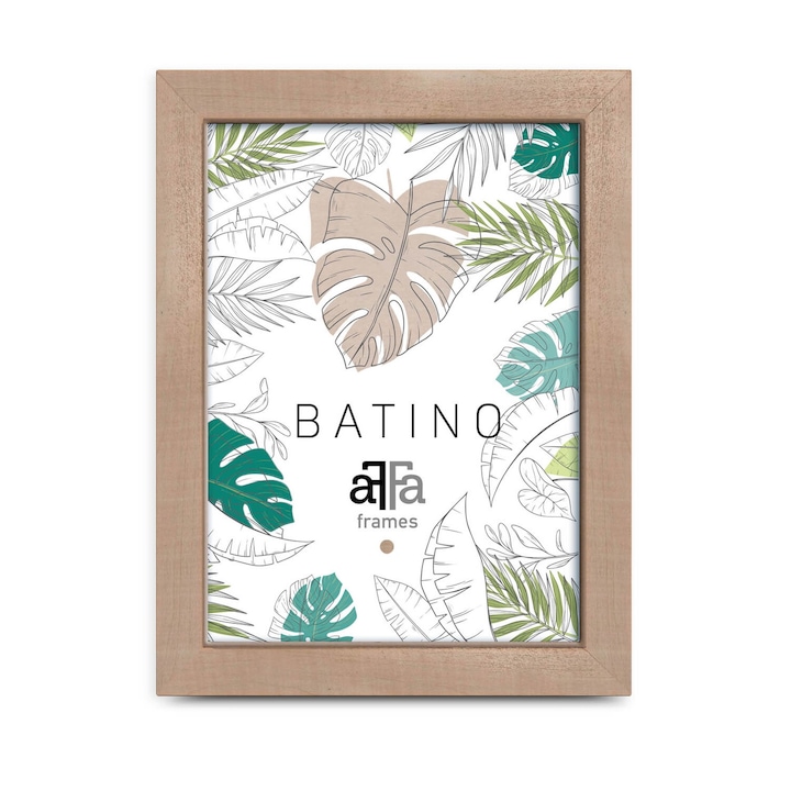 Batino képkeret 29,7x42 cm, natúr fa, 1 mm plexi affa