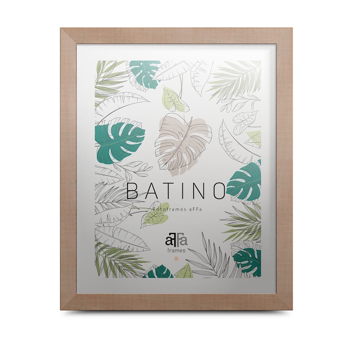 Batino képkeret 40x50 cm, natúr fa, 1 mm plexi affa