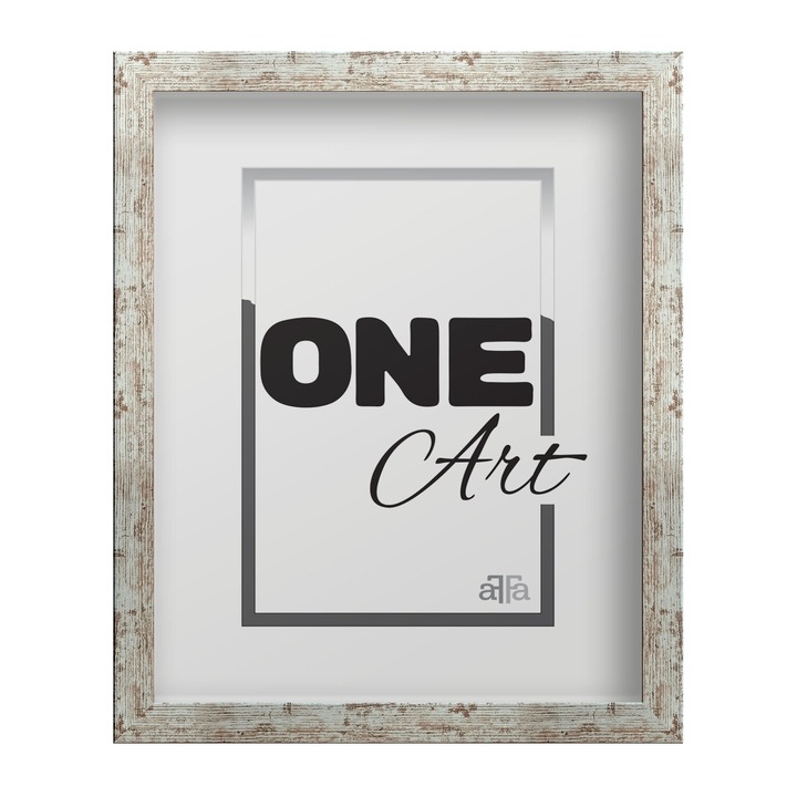 Rama foto 40x50 cm aFFa, alba, MDF, cu suport pentru perete