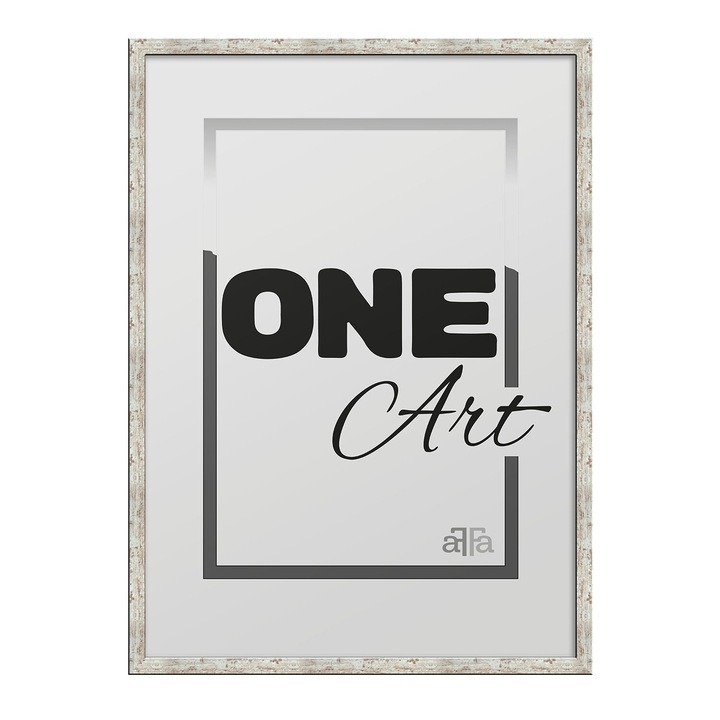Hekla classic képkeret 60x80 cm, fehér MDF, fali rögzítéssel