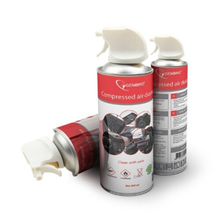 Spray curatare cu aer comprimat, Gembird , 400 ml