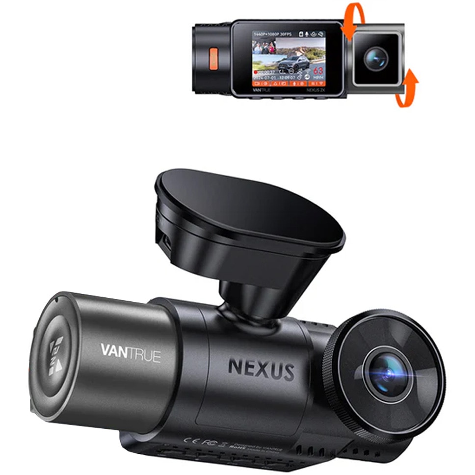 Camera auto duala Vantrue Nexus 2X fata-spate 2.7K + 1080P Camera auto duala Vantrue Nexus 2X fata-spate 2.7K + 1080P