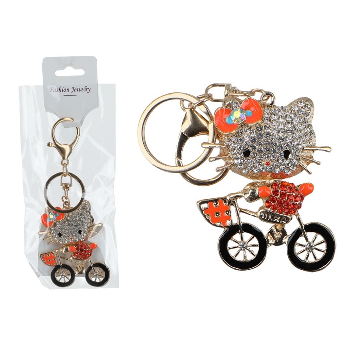 Ключодържател HANIPOL, кон на велосипед, многоцветен