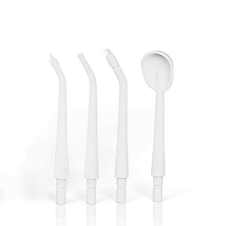 Set 4 rezerve pentru irigator bucal, Shona S200, alb, standard, ortodontic, curatare limba