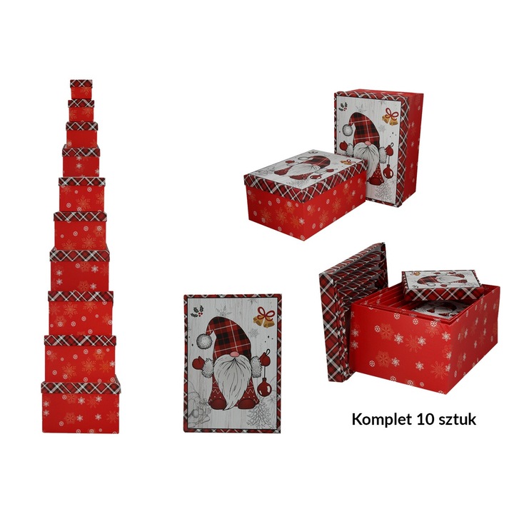 Комплект от 10 подаръчни кутии, HANIPOL, различни размери, за всеки повод