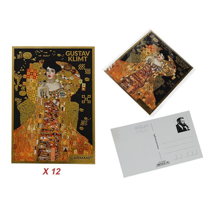 12 db-os képeslapkészlet, CARMANI, G. Klimt, Adela