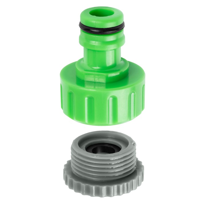 Mufa pentru robinet, John Green, adaptor 3/4" cu reductie 1/2", verde, 45x30x15mm