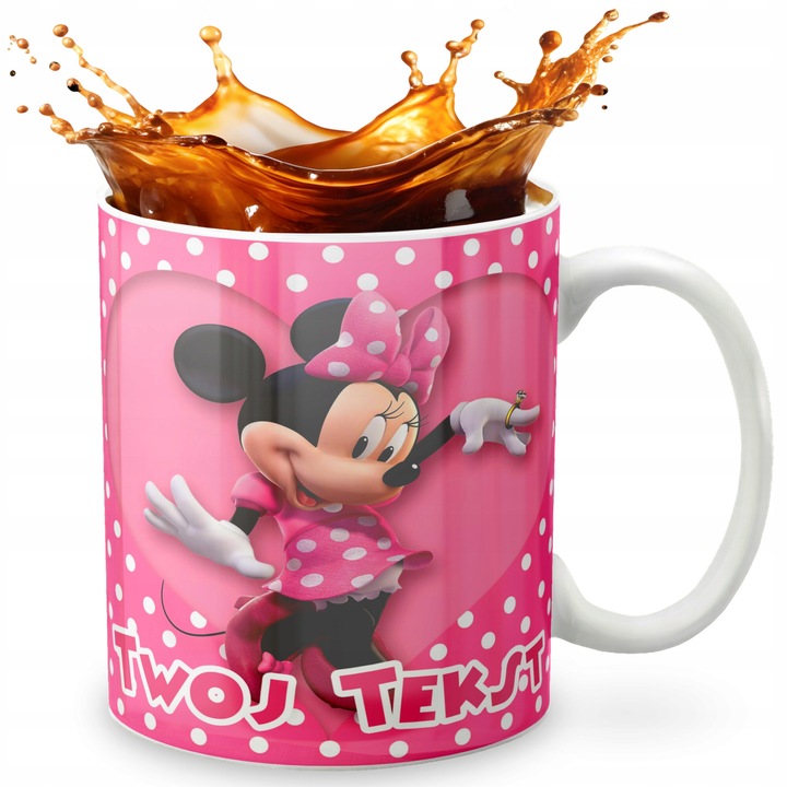 Персонализирана керамична чаша 330мл, Световна кутия, дизайн на Малката русалка, възможност за добавяне на име