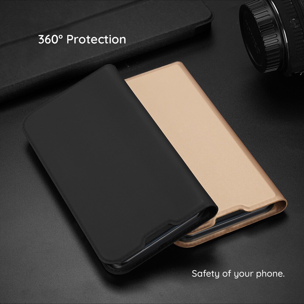 Husa tip carte pentru Motorola Edge 50 Pro, inchidere magnetica, Accesorio Magskin, Negru