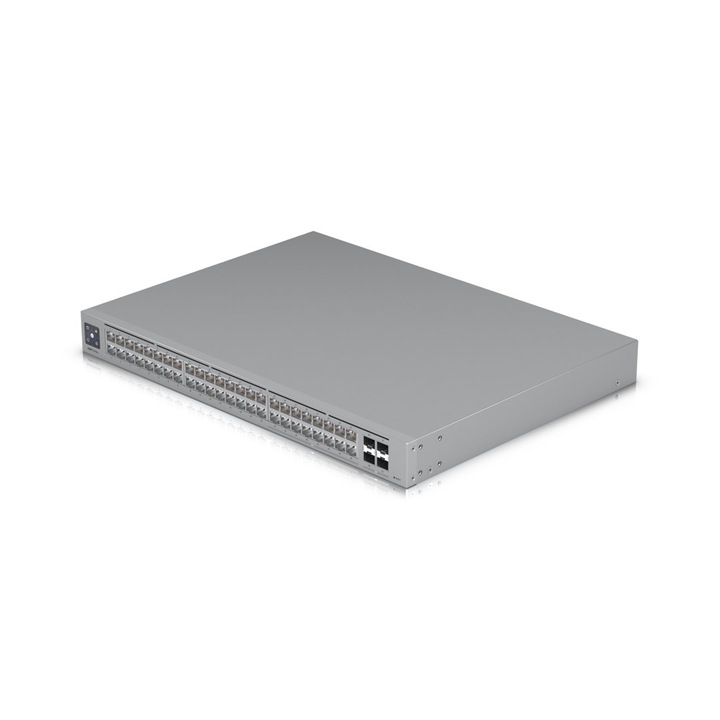 Switch Ubiquiti USW Pro Max 48 Etherlighting 16x RJ45 25Gbps 32x RJ45 1000Mbps 4x SFP+ L3 Funcții avansate de gestionare performanță ridicată și rețea sigură pentru mediul profesional