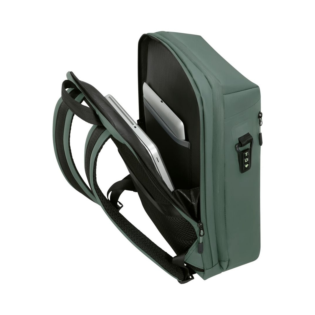 Rucsac laptop Samsonite Coatify Biz 15,6", verde, 430x290x140mm
