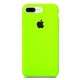 Szilikon tok Apple iPhone 8 Plus telefonhoz, szilikon, zöld