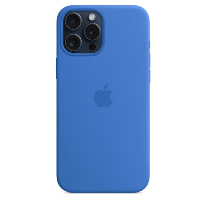 Силиконов Калъф за Apple iPhone 15 Pro, Син