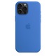 Husa telefon, Silicon, Compatibila cu Apple iPhone 15 Pro Max, Albastru