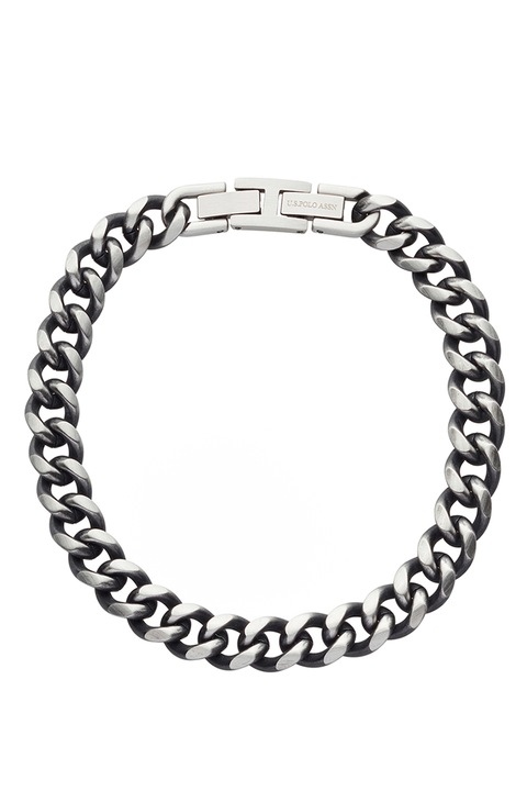 U.S. Polo Assn., Rozsdamentes acél karkötő, Sötét ezüstszín