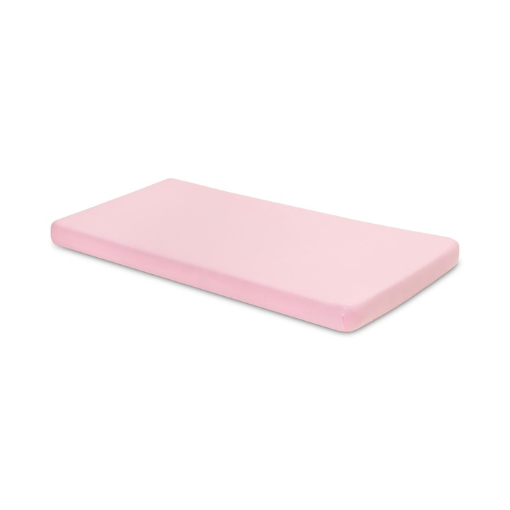 Lepedő, SENSILLO, pamut, gumiszalaggal, kiságyhoz, 160x80 cm, Deluxe, Pink