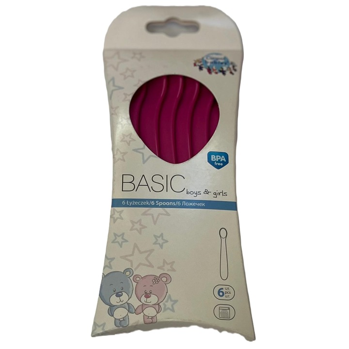 Set 6 lingurite Basic roz