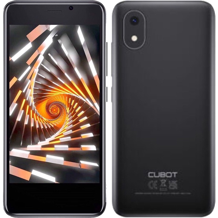 Смартфон Cubot J20, Две SIM карти, 4 инча, 16 GB, 2 GB RAM, Android 12, Черен