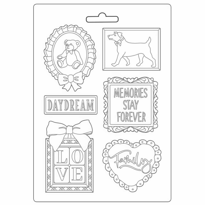 Set de artizanat Matrita PVC moale A4 - rame si citate - K3PTA4530