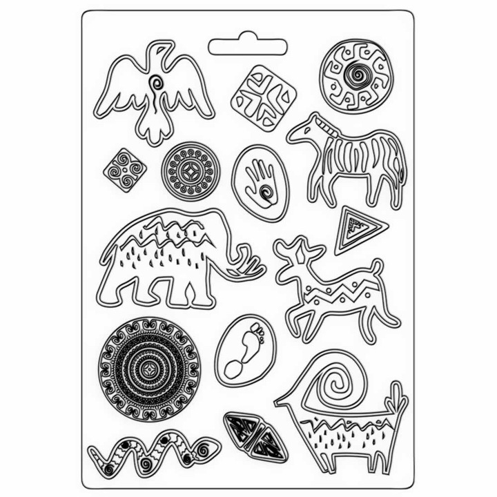 Mold PVC moale A4 Stamperia, Savannah graffiti - K3PTA4534