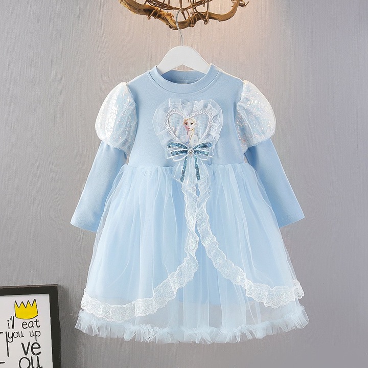 Rochita Albastra Fetite Elsa, Albastru