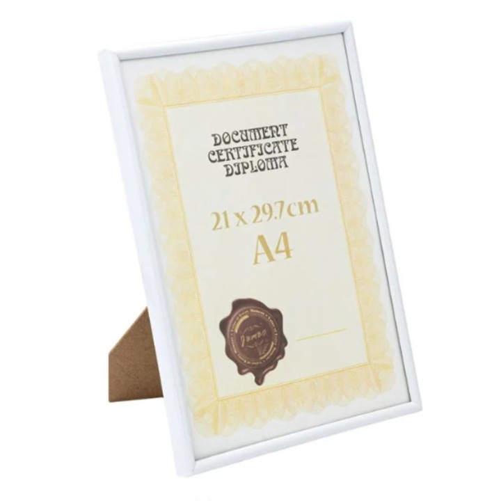 Rama Foto A4 Alba din Plastic 21x29.7cm