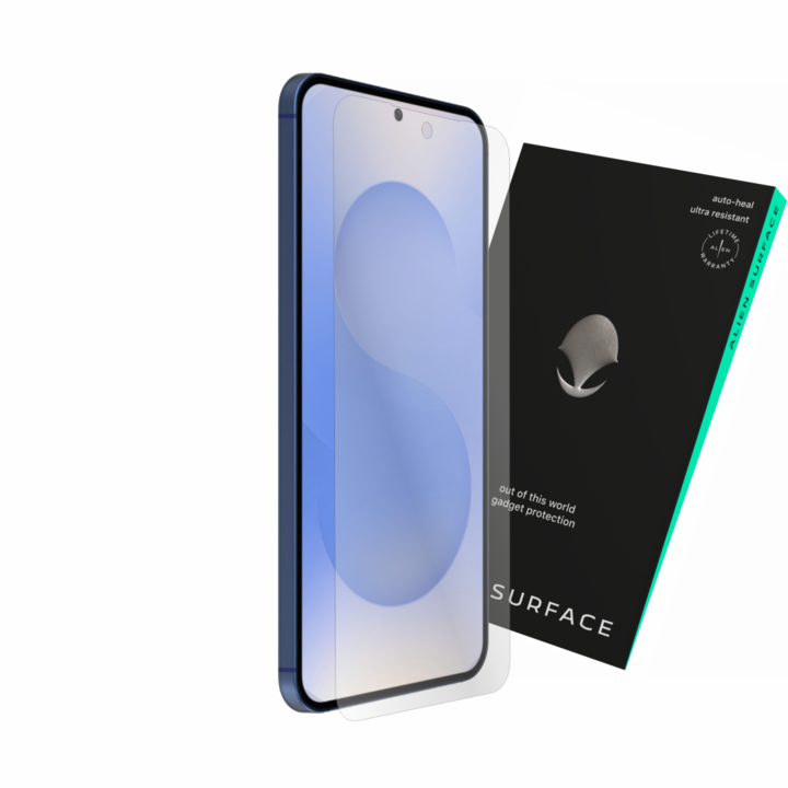 Samsung Galaxy S25 kompatibilis védőfólia, tokkal kompatibilis képernyővédő, Alien Surface