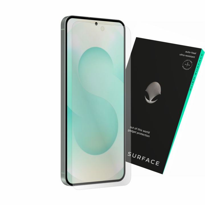 Samsung Galaxy S25 Plus kompatibilis védőfólia, tokkal kompatibilis képernyővédő, Alien Surface