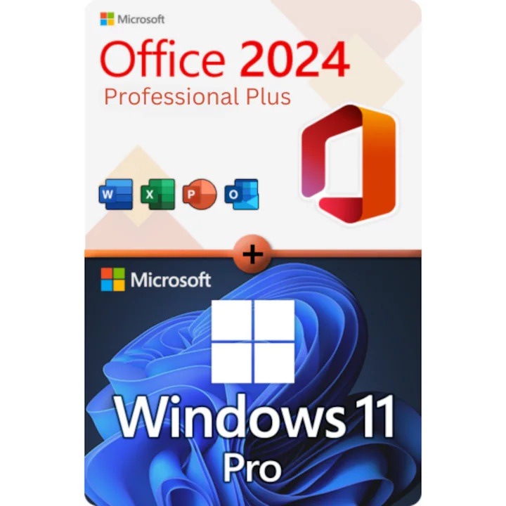 Microsoft Office 2024 Professional Plus Medialess licenc és Windows 11 Pro USB licenc – Állandó licenc
