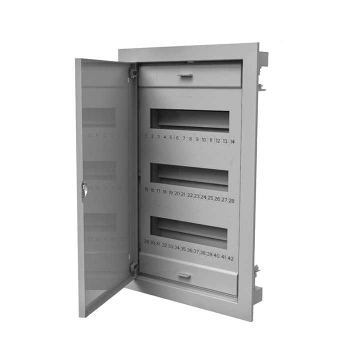 Tablou de distributie modular 3x12 incastrat cu usa metalica IP40 C.1536 Pawbol