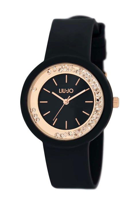 Liu Jo, Szilikonszíjas karóra, Aranyszín, Fekete