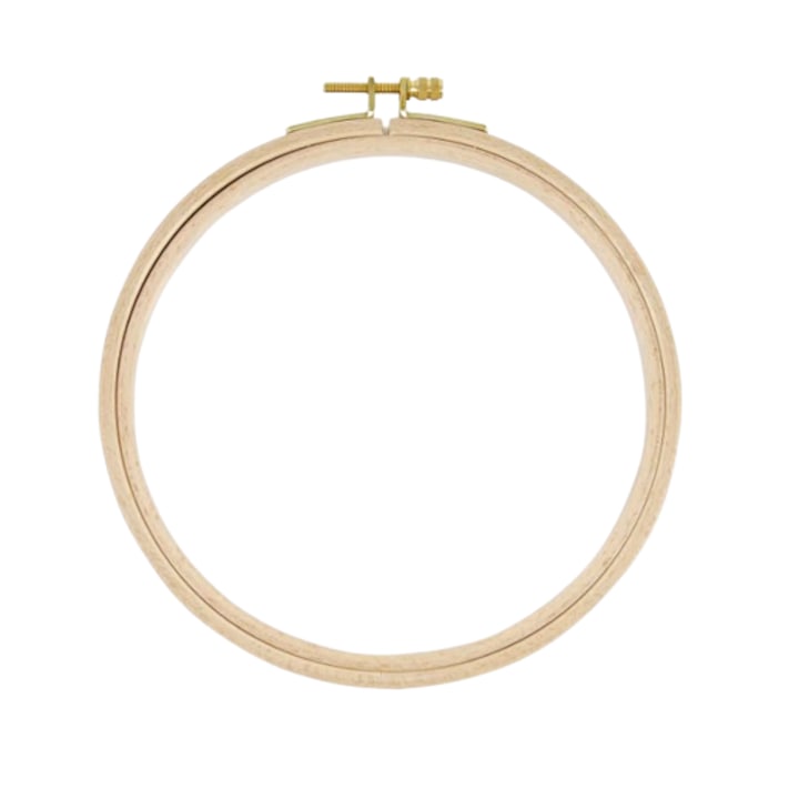 Gherghef rotund din lemn pentru broderie DMC, 15.5cm