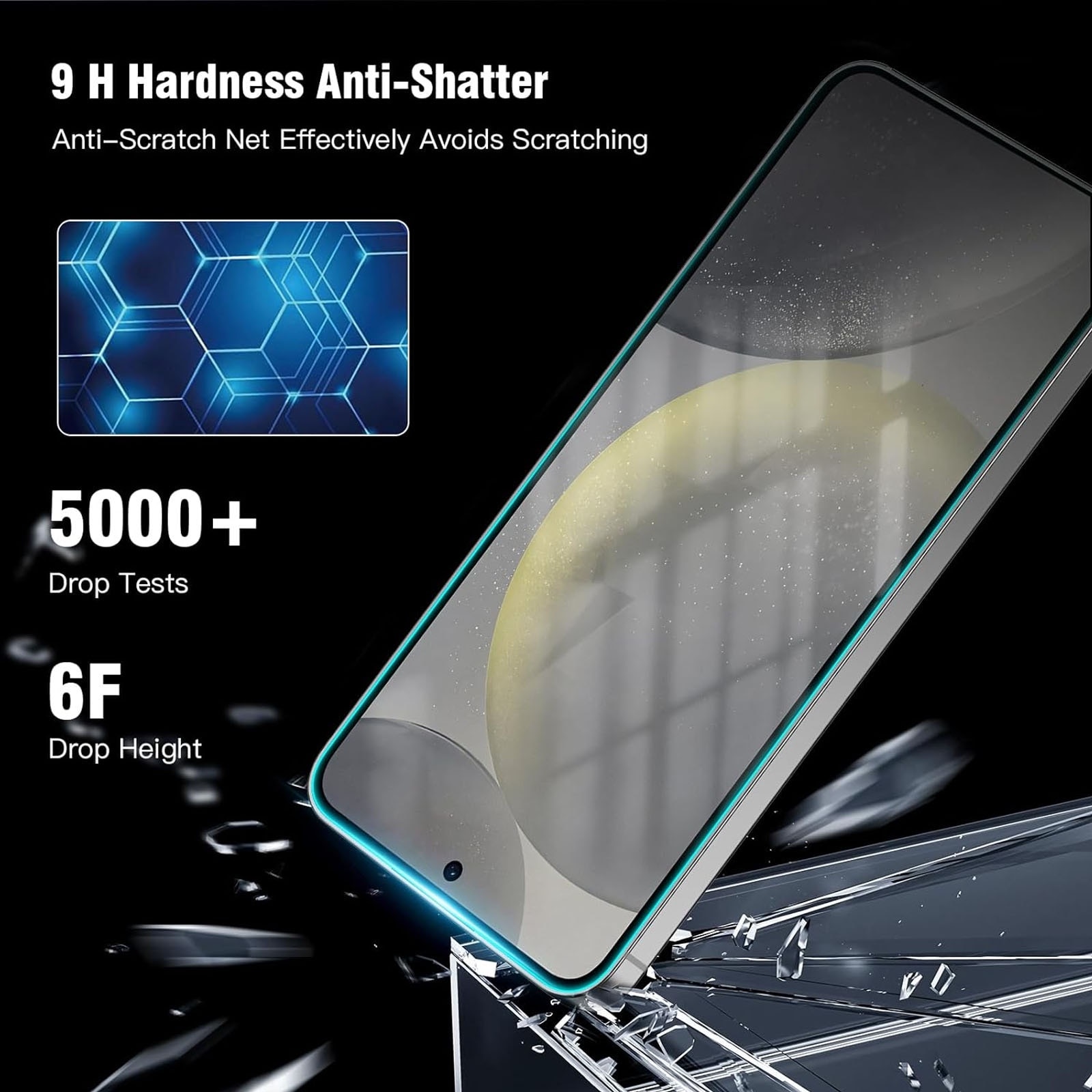 Set 2 folii sticla pentru Samsung Galaxy S23 Plus, Hggzeg, Folie sticla protectie telefon, Folie de inalta definitie, Cu dispozitiv de montare automata in 30 de secunde, 9H+, Tratament electronic oleofobic si anti amprente, Transparent