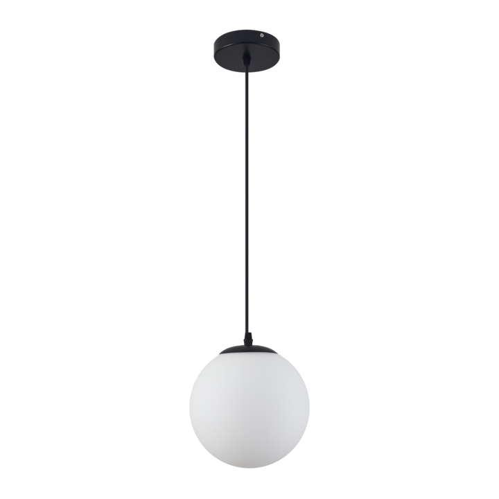 Lustra tip pendul din Metal+Sticla Buena Gente Colectia Globe 1XE27 IP20, Negru
