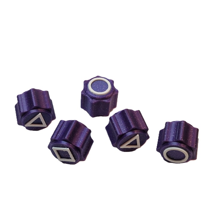 Set de joc Gonggi, Squid Game, printat 3D, violet