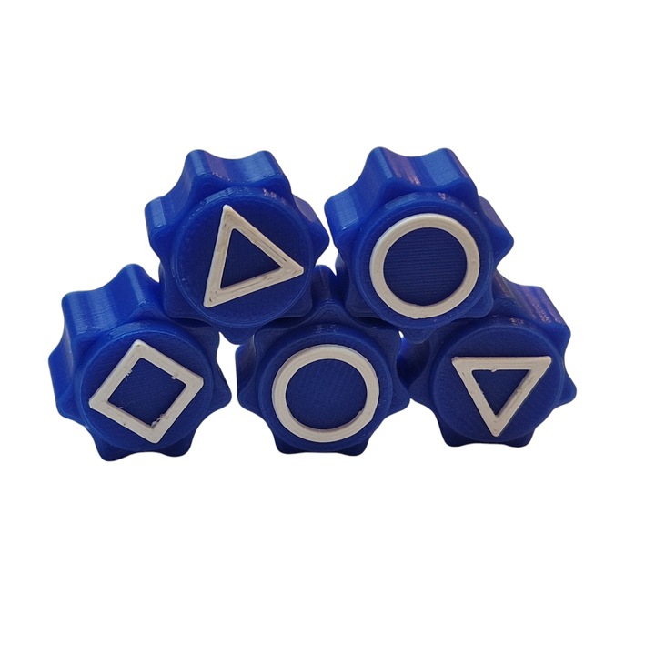 Игрален комплект Gonggi, Squid Game, 3D отпечатан, син