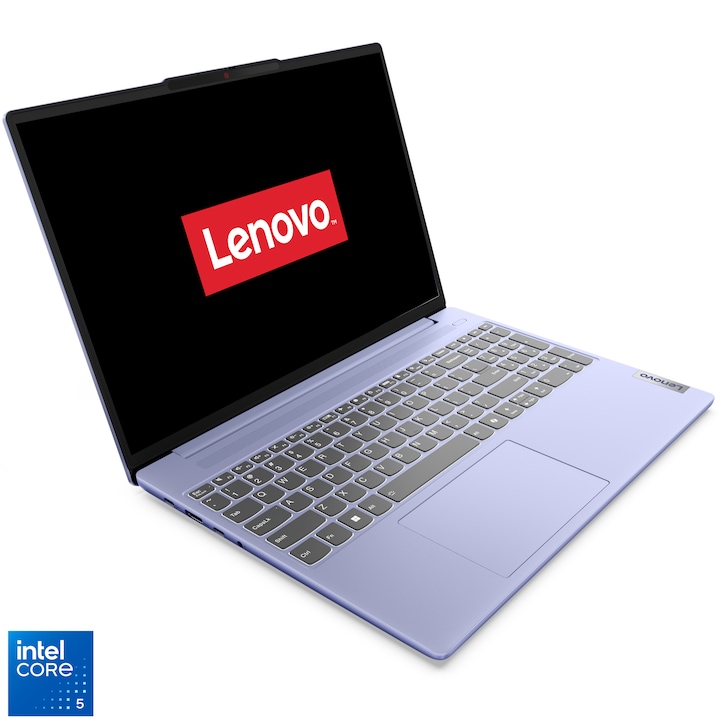 Лаптоп Lenovo IdeaPad Slim 5 15IRH9R, Intel® Core™ 5 210H, 15.3" WUXGA, IPS, 16GB LPDDR5x RAM, 1TB SSD, Intel® Graphics, No OS, Purple