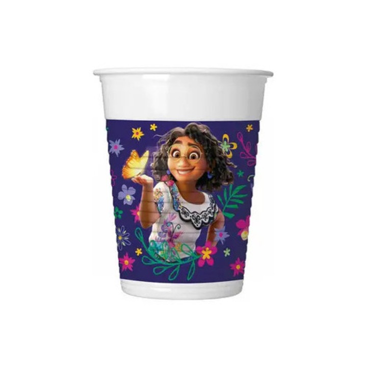 Disney Encanto Flower műanyag pohár 8 db-os 200 ml