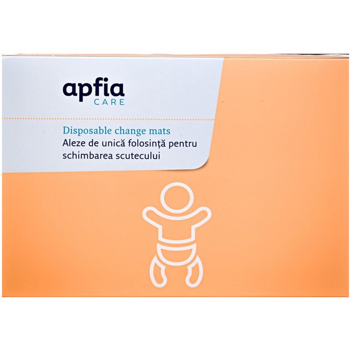 Еднократни подложки за повиване на пелени Apfia Care, 46 х 68 см, 30 броя