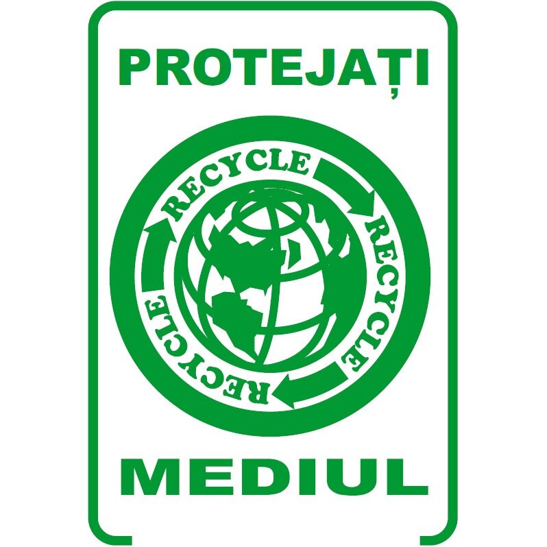 Set de 2 indicatoare A4 - Protejati mediul