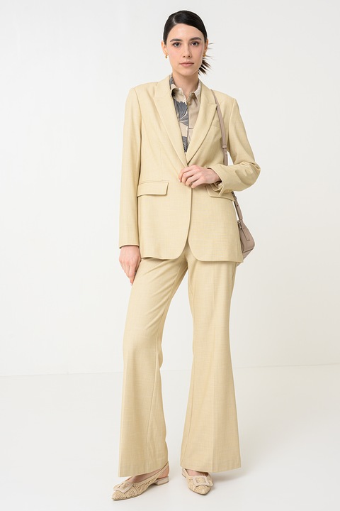 Stefanel, Sacou regular fit, Bej deschis