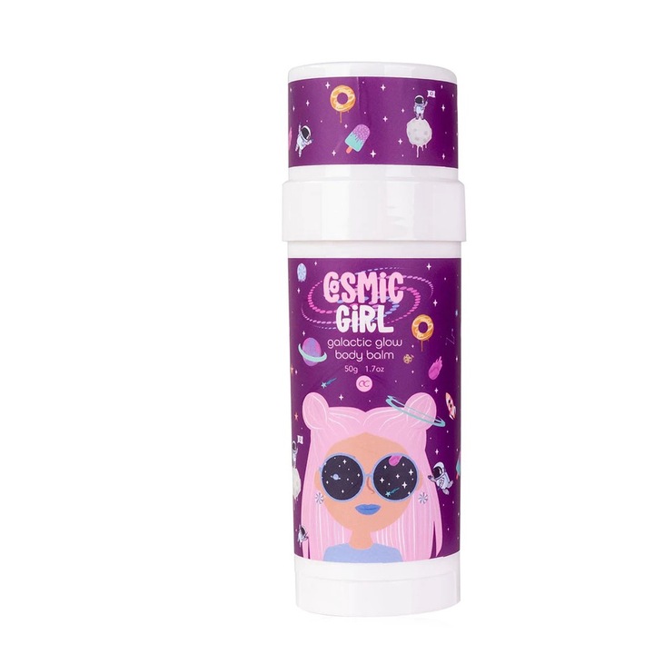 COSMIC GIRL testbalzsam tubusban, 50g, Illat: rágógumi, Szín: lila/rózsaszín