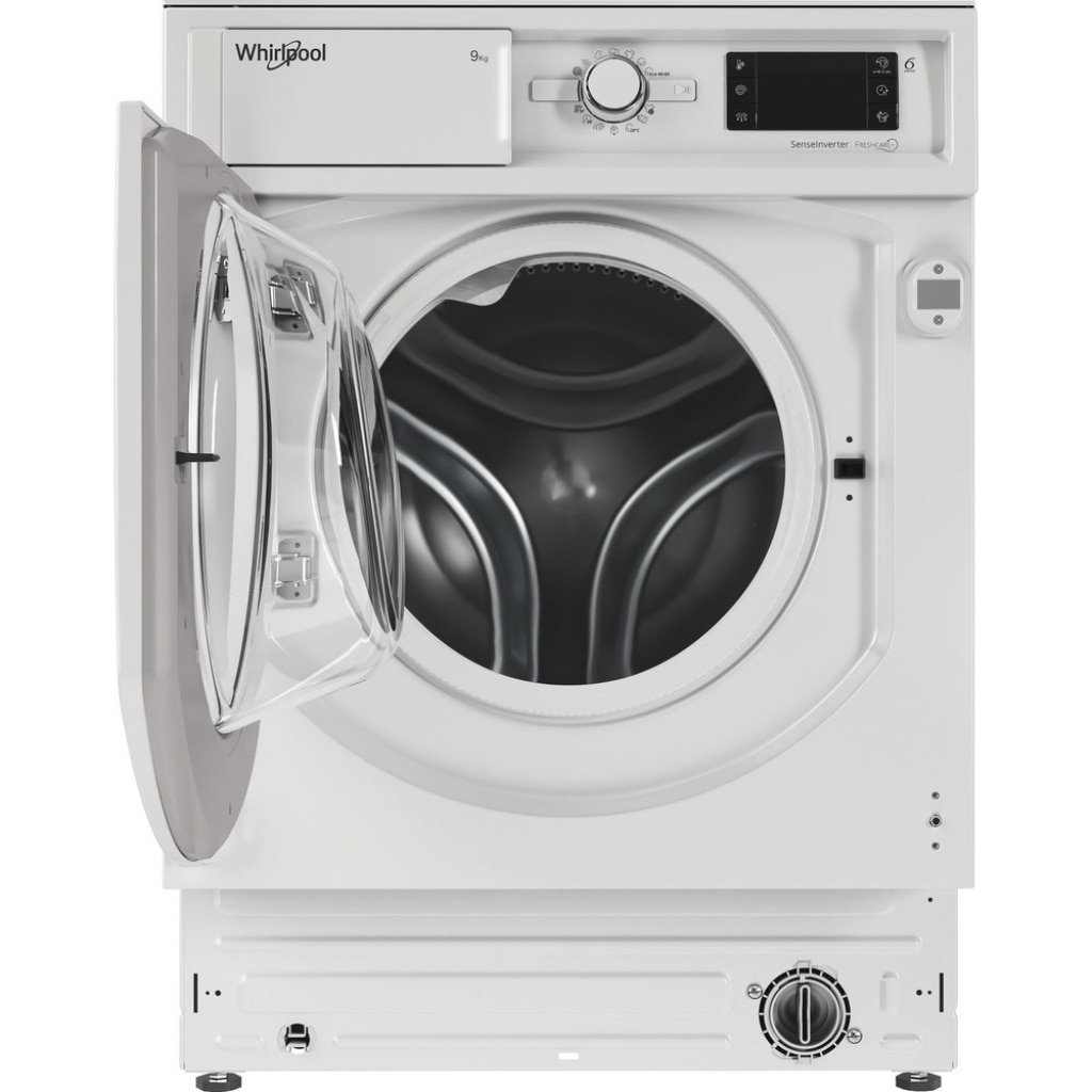 Masina de spalat rufe incorporabila Whirlpool BI WMWG 91485 EU, Al 6-lea Simt, FreshCare+, Motor inverter, 9 Kg, 1400 rpm, Clasa B, Alba