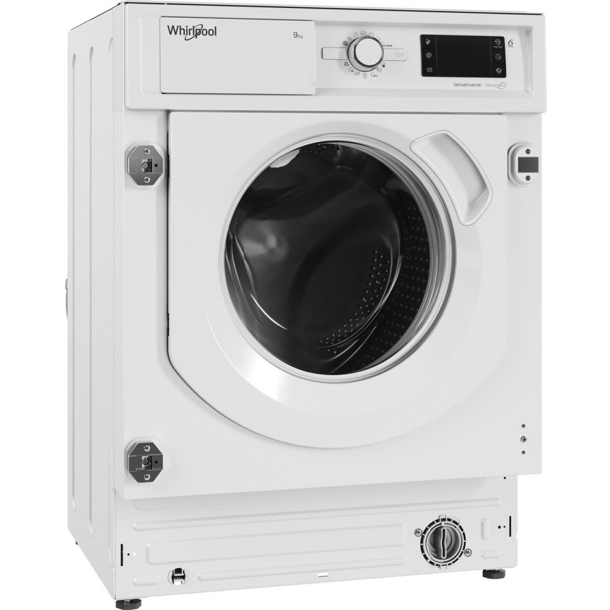 Masina de spalat rufe incorporabila Whirlpool BI WMWG 91485 EU, Al 6-lea Simt, FreshCare+, Motor inverter, 9 Kg, 1400 rpm, Clasa B, Alba