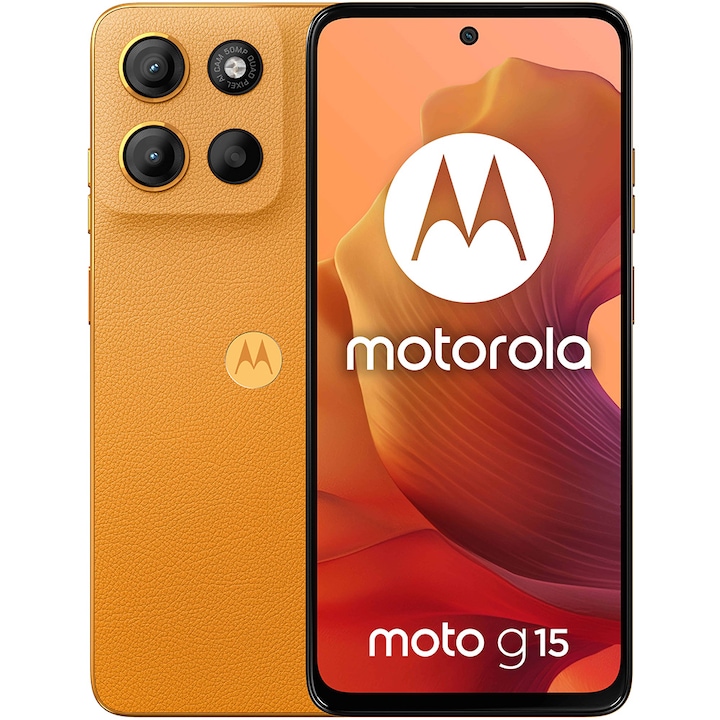 ΠΠΎΠ±ΠΈΠ»Π΅Π½ ΡΠ΅Π»Π΅ΡΠΎΠ½ Motorola Moto G15, 8GB RAM, 256GB, Sunrise Orange