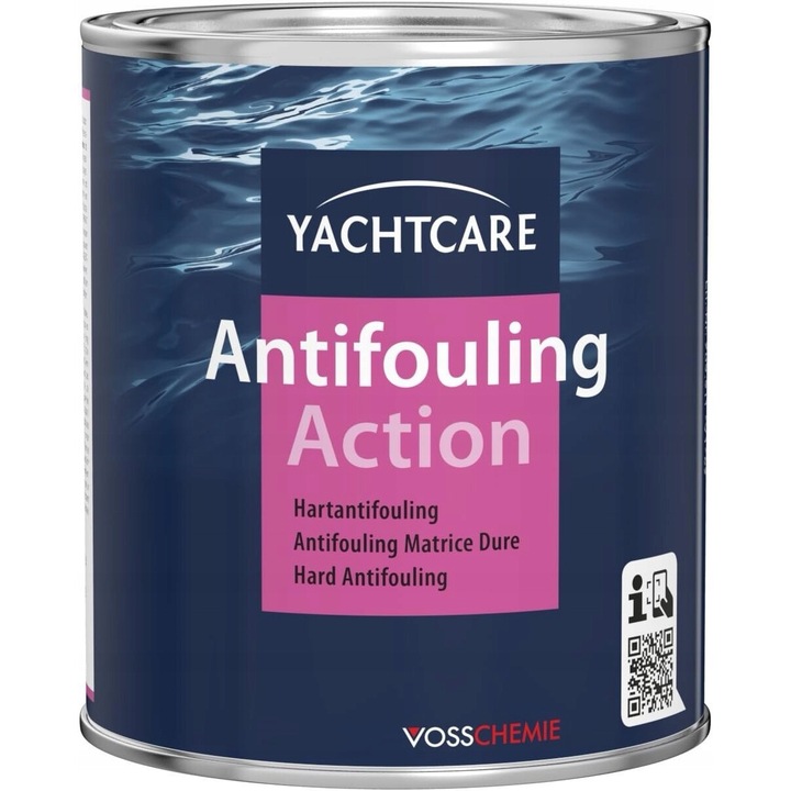 Vopsea antifouling Yachtcare 750ml, rosie, pentru barci din lemn, laminat si otel