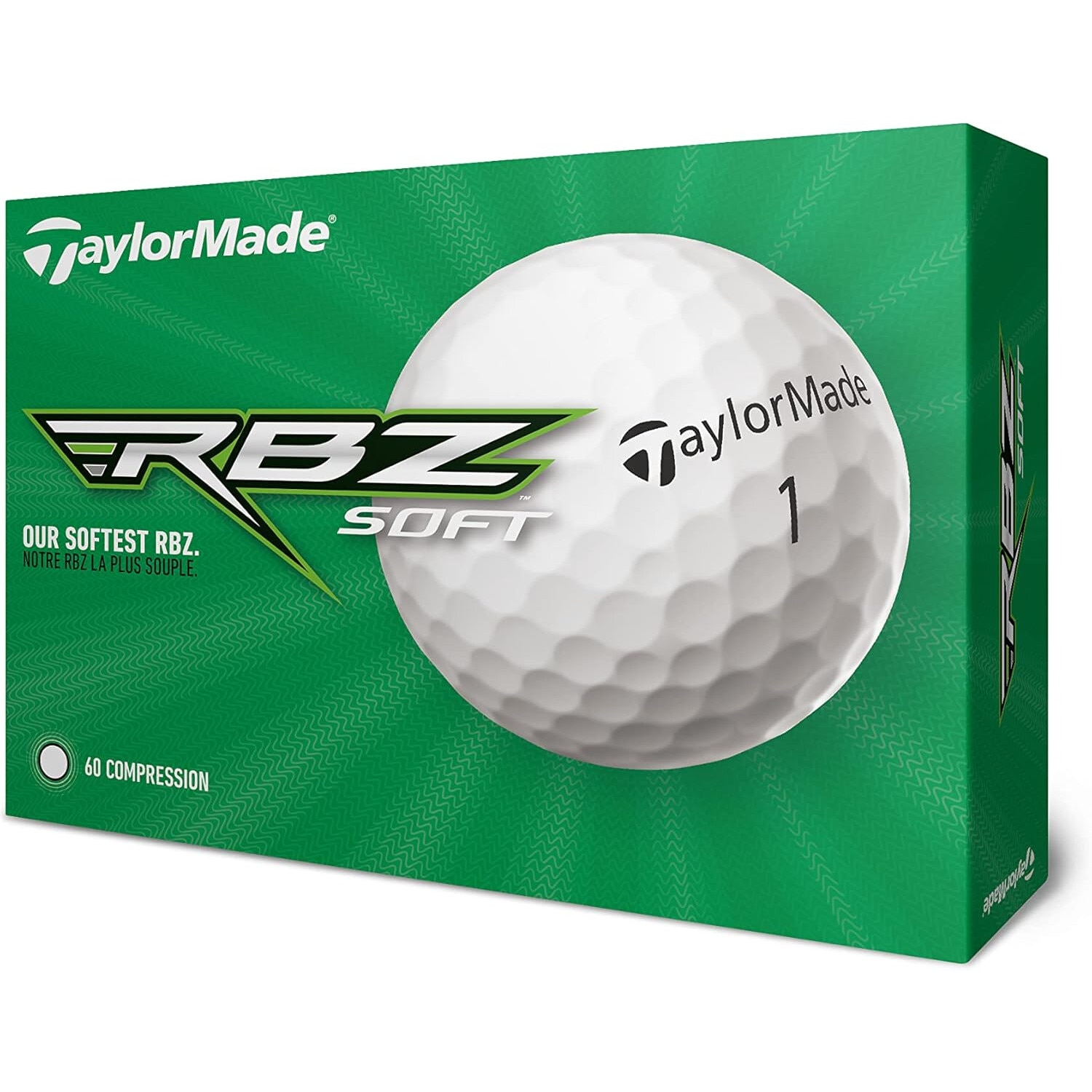 Set 3 mingi golf TaylorMade RocketBallz, compresie 60, alb