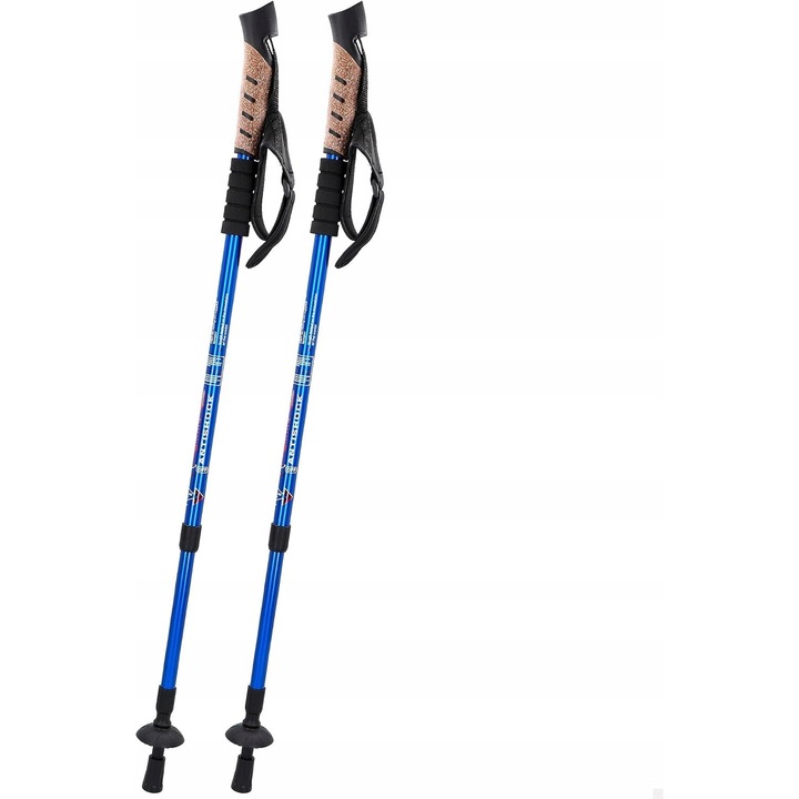 Комплект трекинг щеки Aktive телескопични 67х135 см, черни, леки, с ергономични дръжки