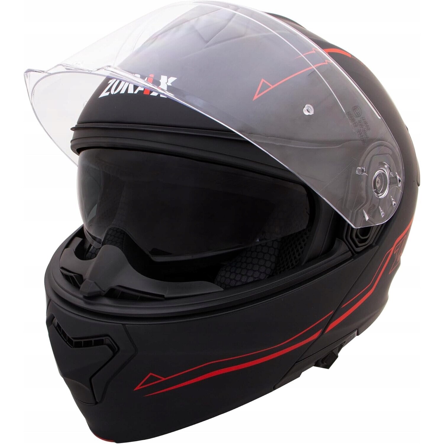 Casca moto Zorax Safari, mata, vizieră dublă, ventilare ajustabilă