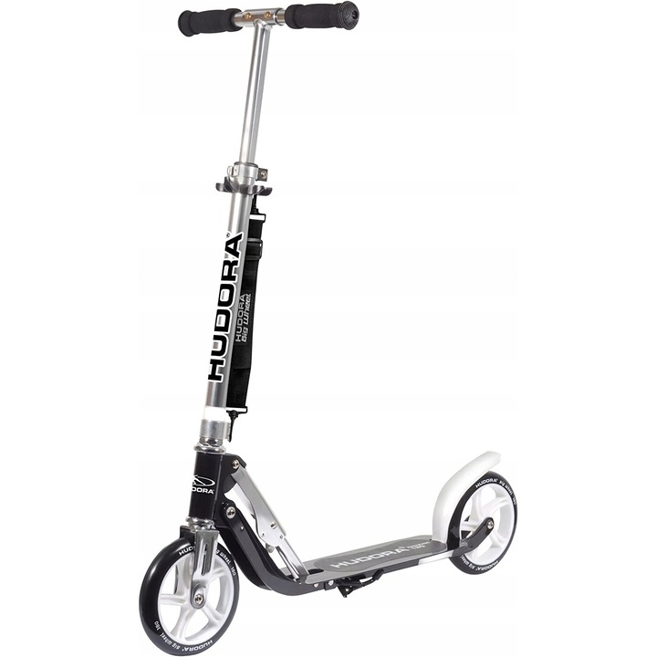 Тротинетка Hudora BigWheel, 180 мм колела, зелен цвят, размери 82x35x100 см